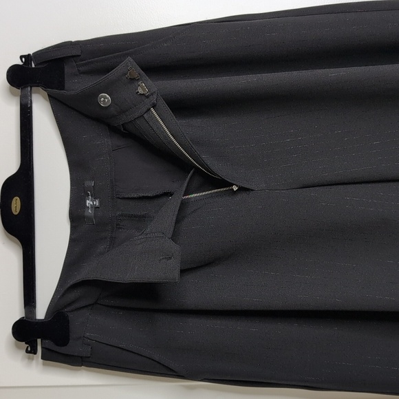 Seven For All Mankind High Waist Metallic Stripe Wide-Leg Trousers Career M - Picture 4 of 12